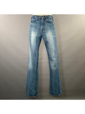 LEVIS Size 30 Blue Denim Washed Flared Jeans